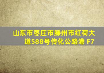 山东市枣庄市滕州市红荷大道588号传化公路港 F7